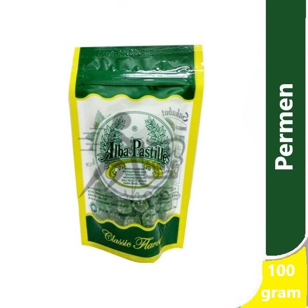 

Alba Pastiles 100 gram - permen herbal pelega tenggorokan