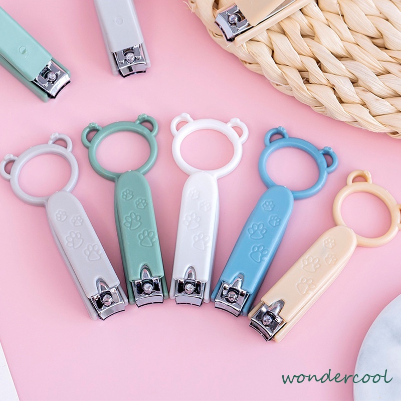 ✨Gunting Kuku Pemotong Kuku Beruang kecil Stainless Nail Clipper Kecil Tajam-Won