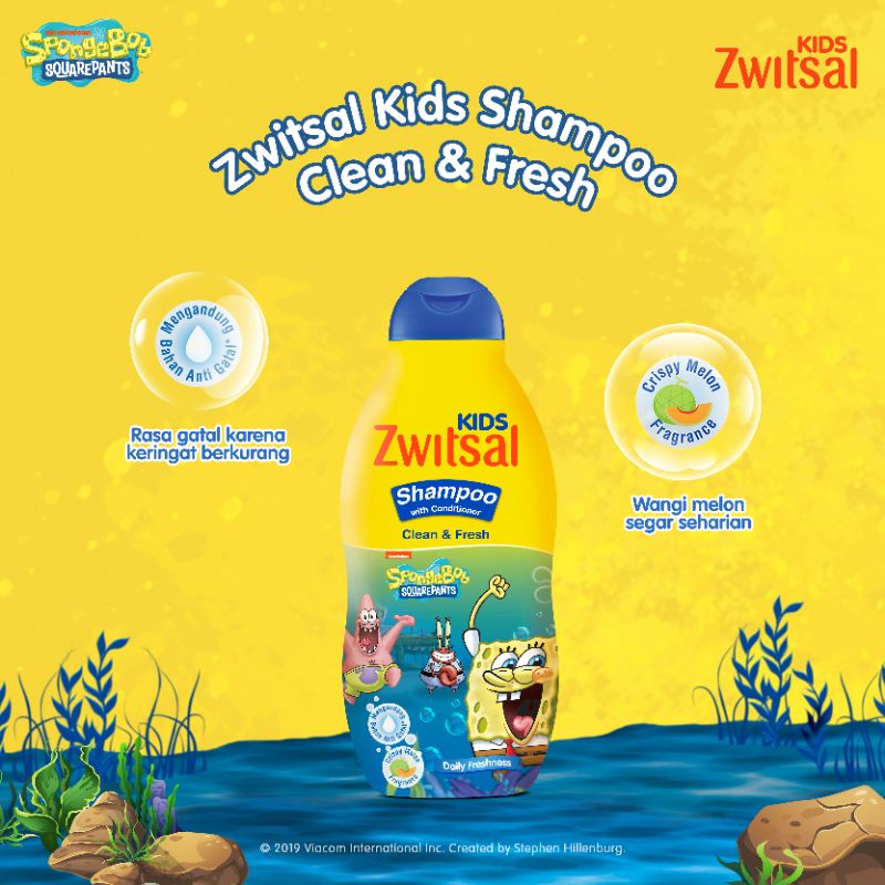 Zwitsal Shampi Kids  Clean &amp; Fresh 180ml