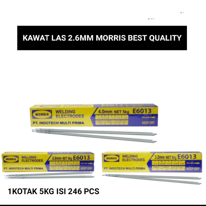 KAWAT LAS 2.6MM MORRIS BEST QUALITY