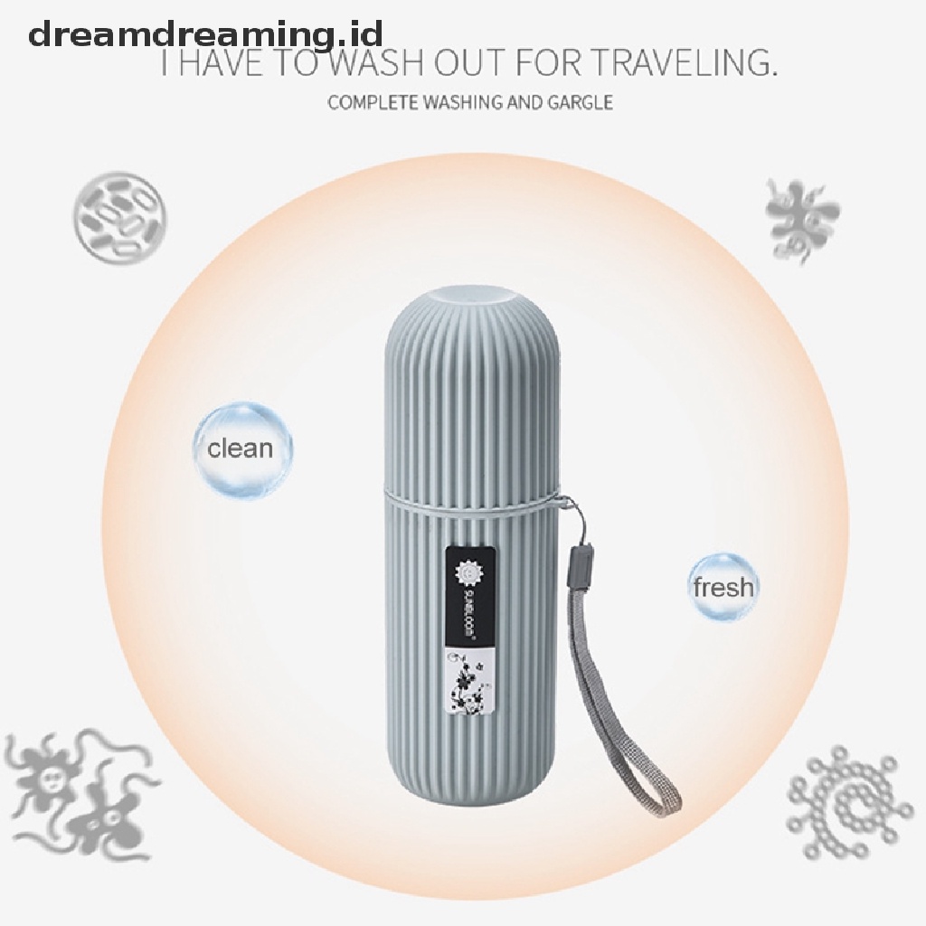 (dreamdreaming.id) Kotak Penyimpanan Pasta Gigi Portable Untuk Travel / Camping