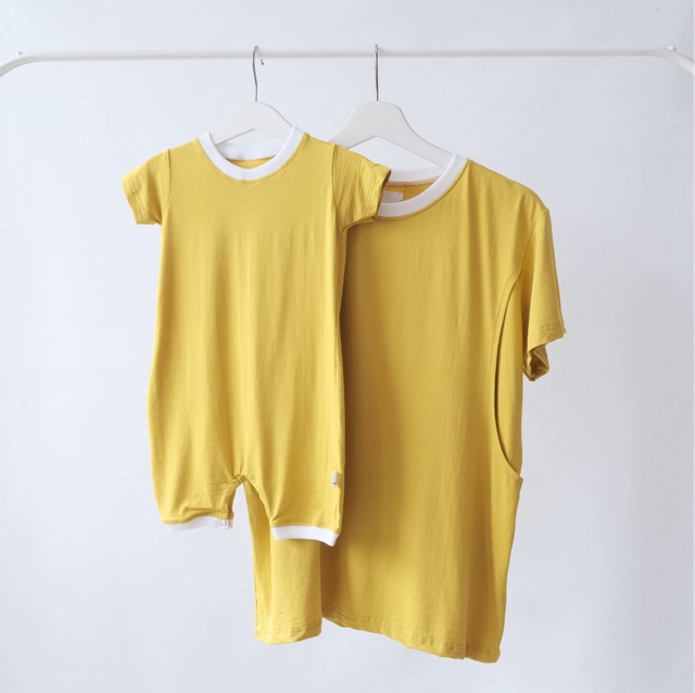 CARMEN MUSTARD blouse nursingwear baju  menyusui lengan 