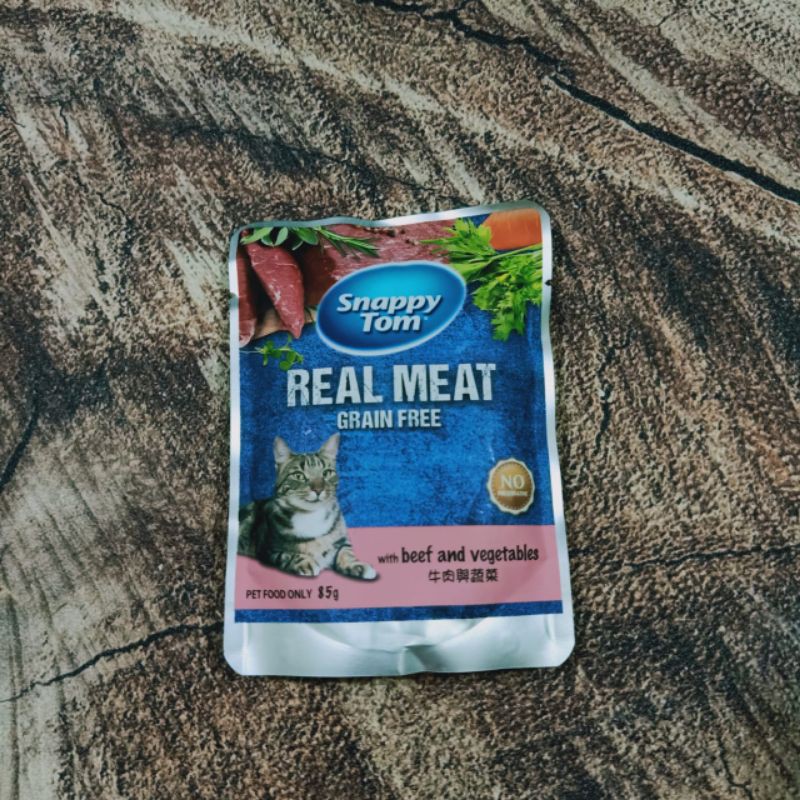 Snappy Tom Pouch 85 gr / Makanan basah kucing /Wet catfood 85gr