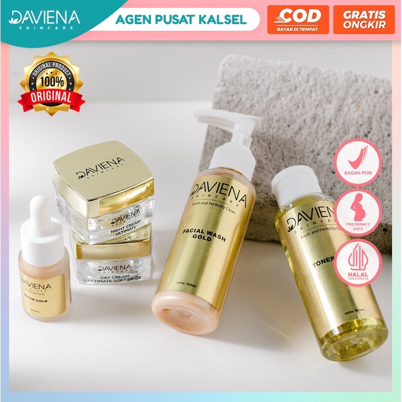 gold series   daviena skincare   bpom   banjarmasin   daviena   davienaskincare