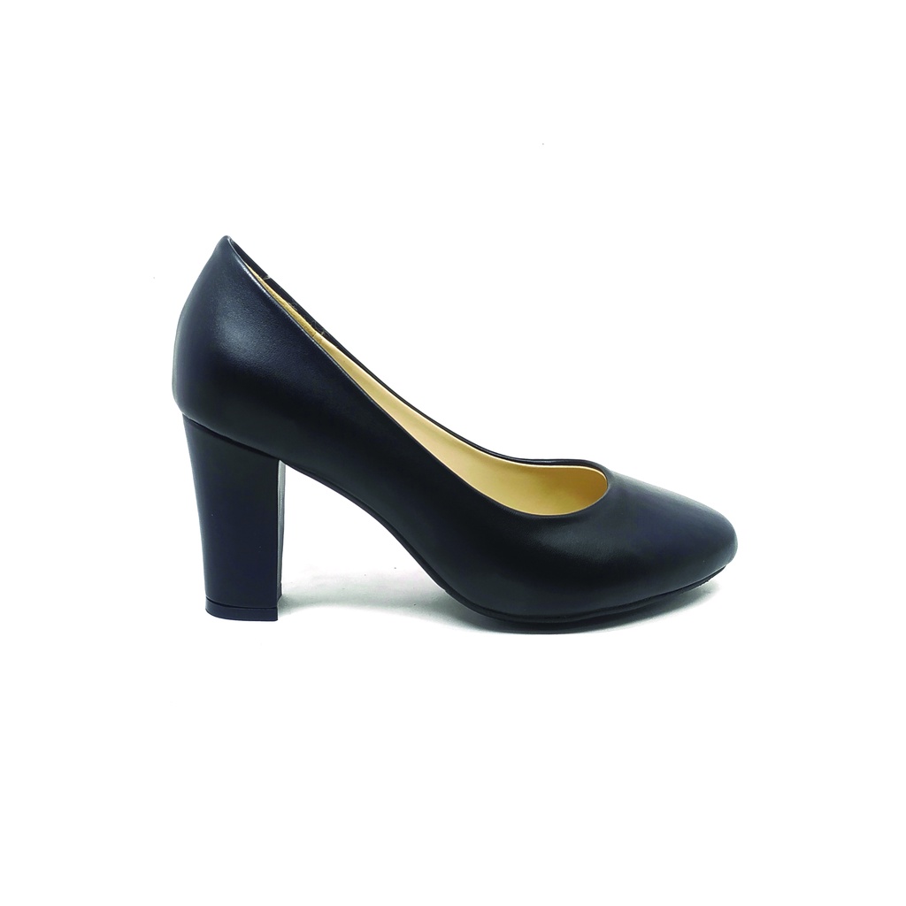 Workswell Sepatu Kerja Wanita High Heels 8cm Kode 584 Hitam Doff