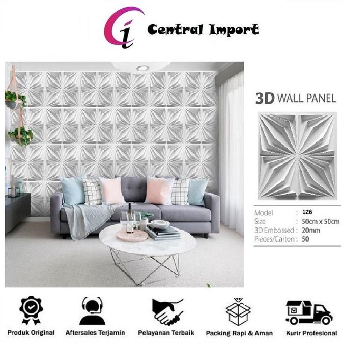 wallpaper dinding - wallpaper 3d - plafon wallpanel pvc wallpanel 126