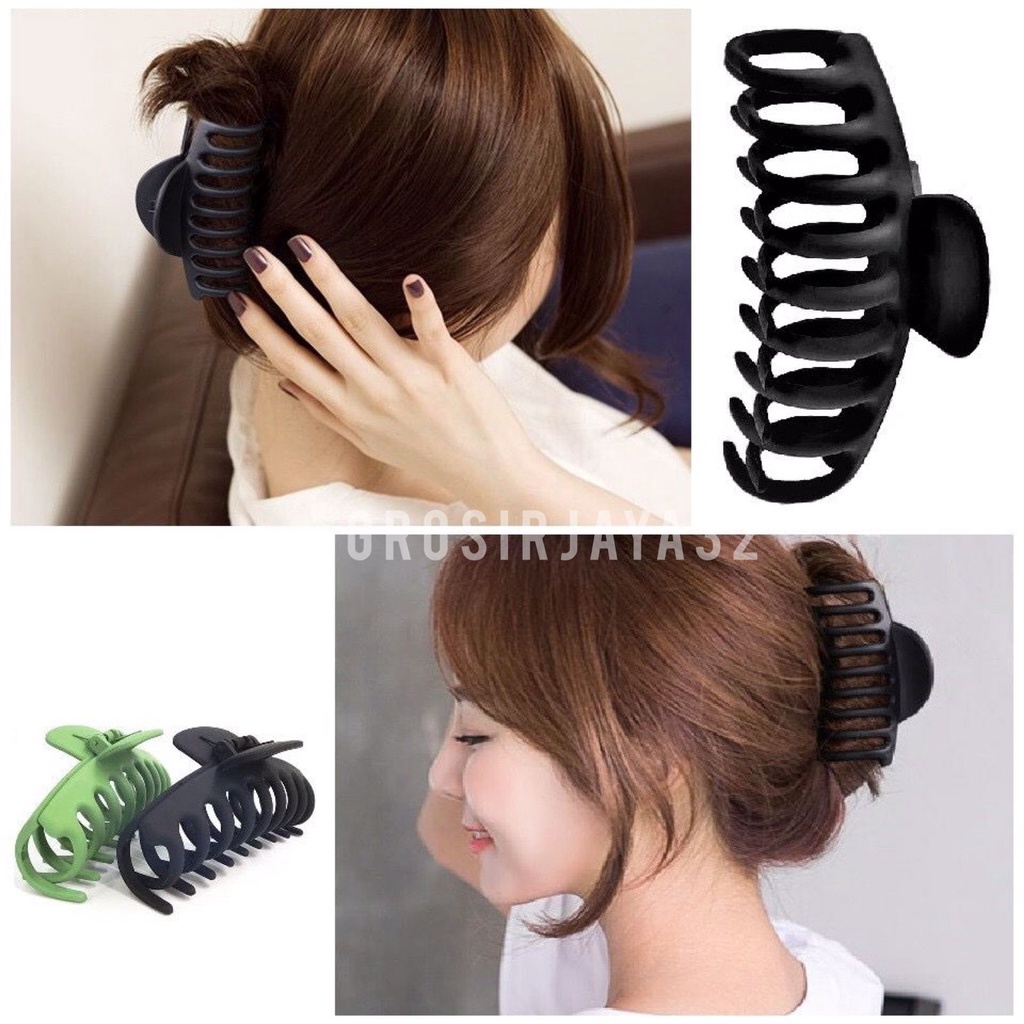 (GROSIRJAYA32) Jepit Rambut Hiu Kotak Besar Elegan Korea Fashion Acrylic Shower Aksesoris Rambut