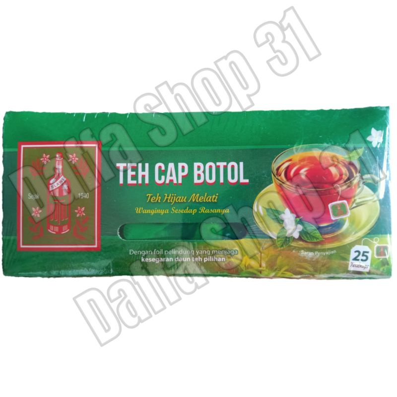 

Teh Celup Cap Botol Hijau, Aroma Melati, 1 Box Isi 25 Pcs