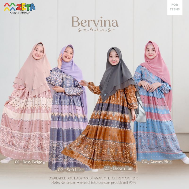Gamis Anak Bervina by Zeta Outfit