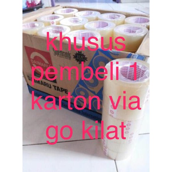 

lakban daimaru 2 inch khusus go kilat min 1 karton LIMITED