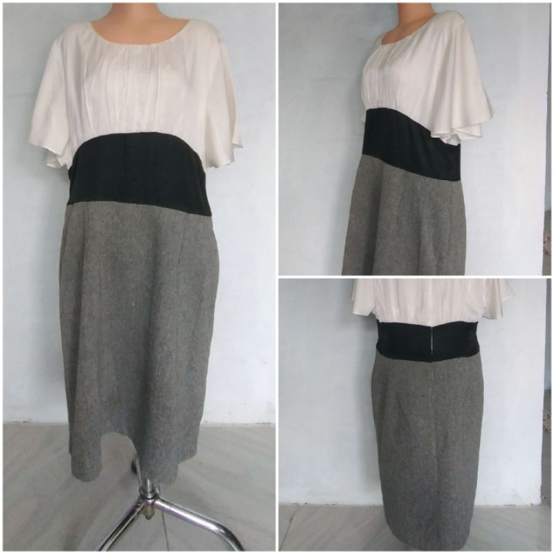 Baju dress wanita tunik wanita midi dress lengan pendek fashion wanita baju wanita lengan pendek