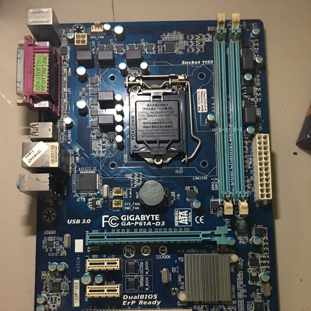 Gigabyte GA-P61-USB3-B3 Motherboard LGA1155 Intel H61 DDR3 ATX