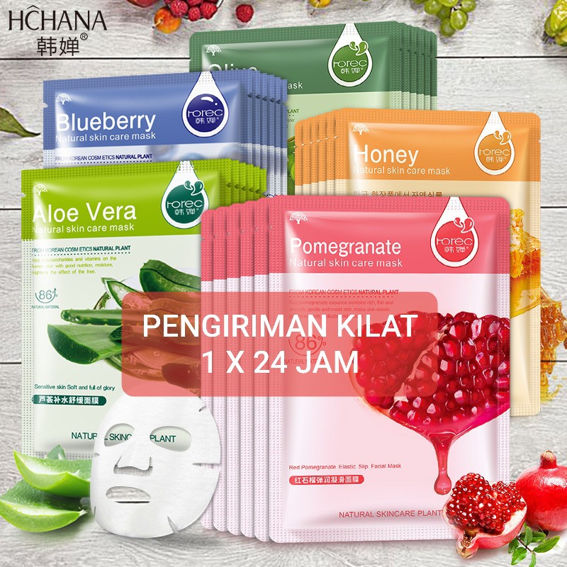 ROREC HCHANA Masker Wajah Korea Nature Republic Sheet Mask Skincare