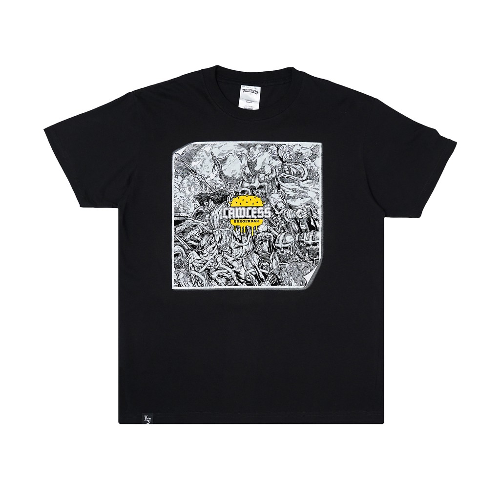 Lawless Burgerbar - Burger Wrap Tshirt - Black
