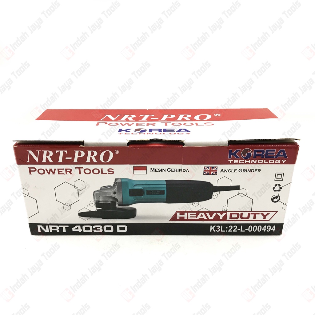 NRT-PRO 4030 Mesin Gerinda Tangan 4 Inch Disc Grinder Angle Slim