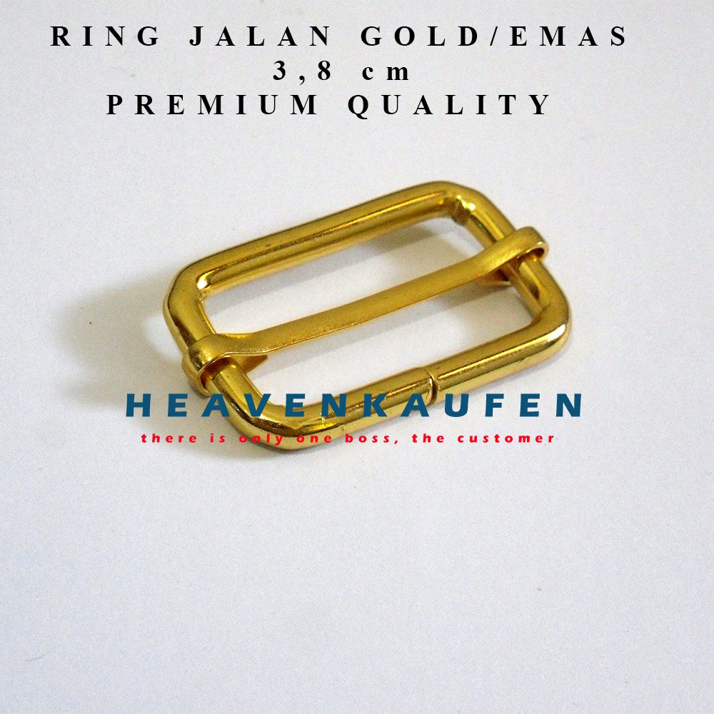 Ring Jalan/Adjuster Tas Warna Gold 3,8 cm Premium Quality