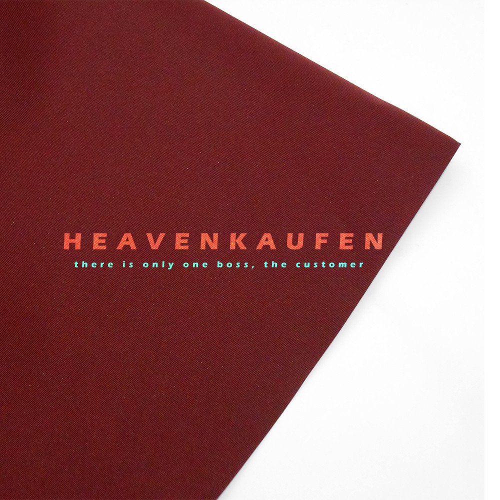 Bahan Kain Jaket Taslan Merah Hati (Merah Marun/Maroon) Waterproof Meteran