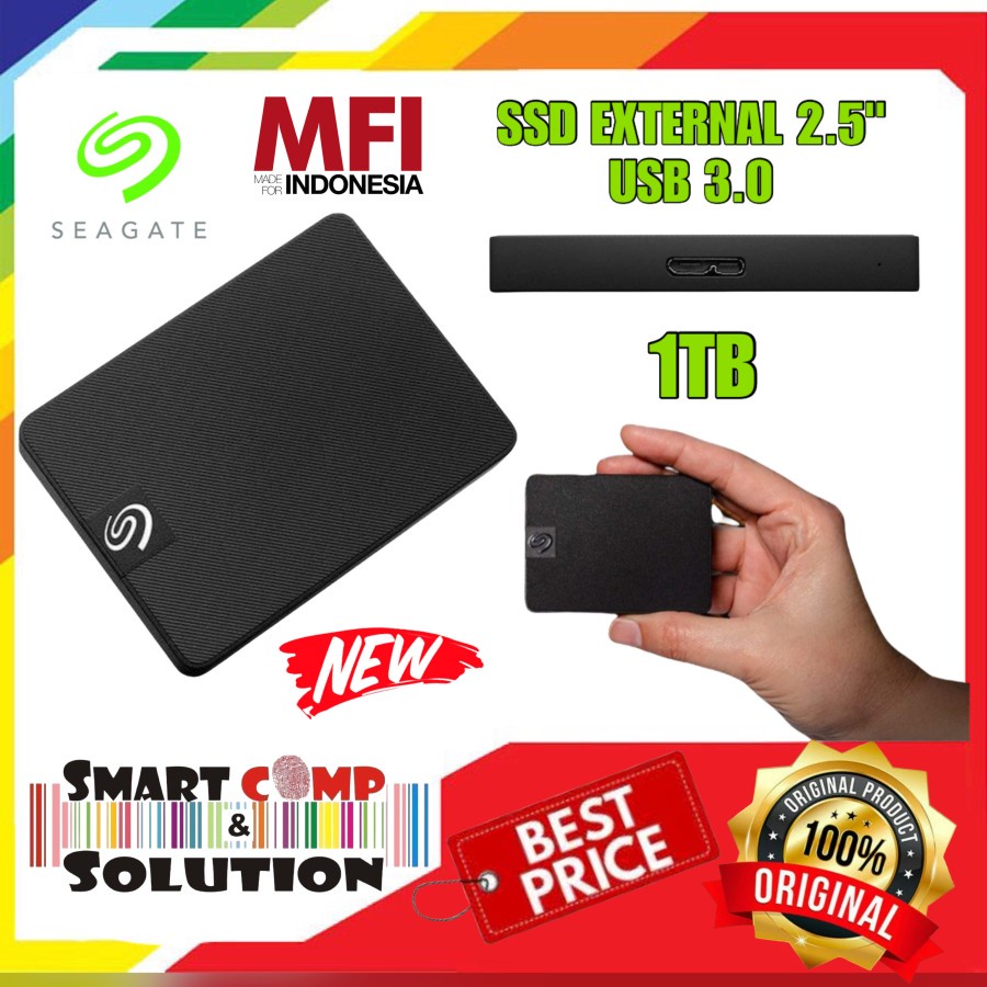 Seagate Expansion SSD Portable / SSD Eksternal 1TB USB 3.0