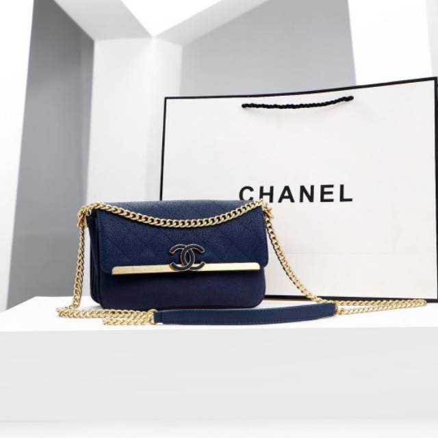 Tas chanel grained semi premium .