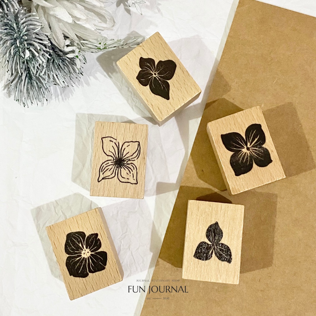 

FLOWER STAMP STEMPEL KAYU UNTUK JURNAL JOURNAL PLANNING PLANNER SCRAPBOOK BUJO DIY