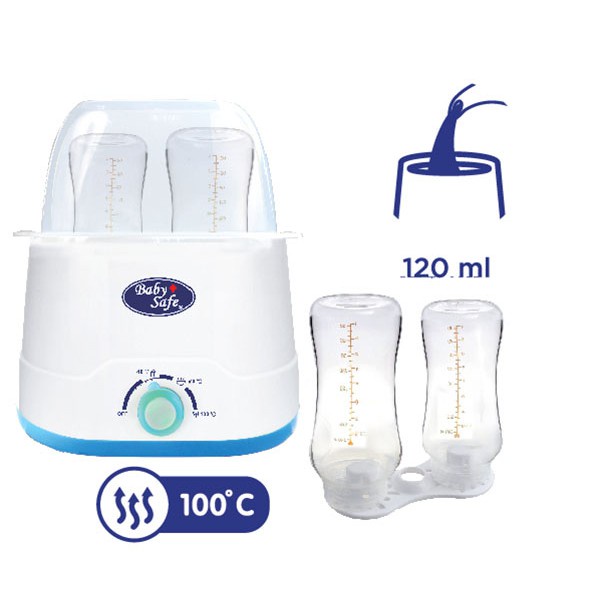 Baby Safe Twin Bottle Warmer - LB216 | Penghangat Botol Susu