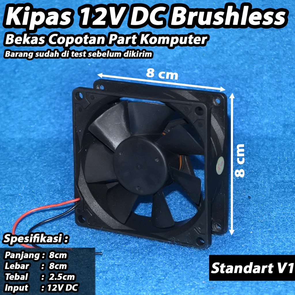 Kipas Fan Pendingin DC 12V 8CM