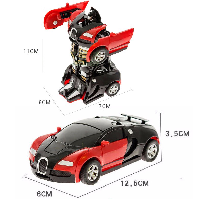 Mainan Olahraga Crash Transformasi Mobil Deformasi Robot Mengubah Mengubah Mobil Sport Kendaraan Model Action Figure Mainan untuk Anak Laki-laki