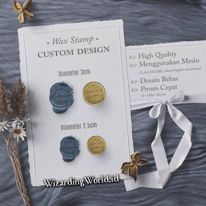 

CUSTOM Wax Seal Stamp Stempel Segel Lilin Surat Vintage Sealing
