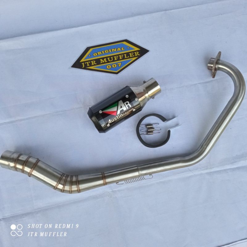 Knalpot Austin racing vixion verza r15 v2 v3 v4 satria fu