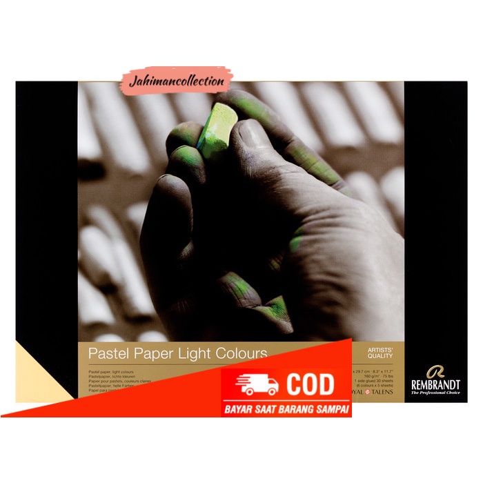 

✨ BISA COD ✨ REMBRANDT PASTEL PAPER DARK COLOURS 29.7 X 42 CM 30 SHEETS