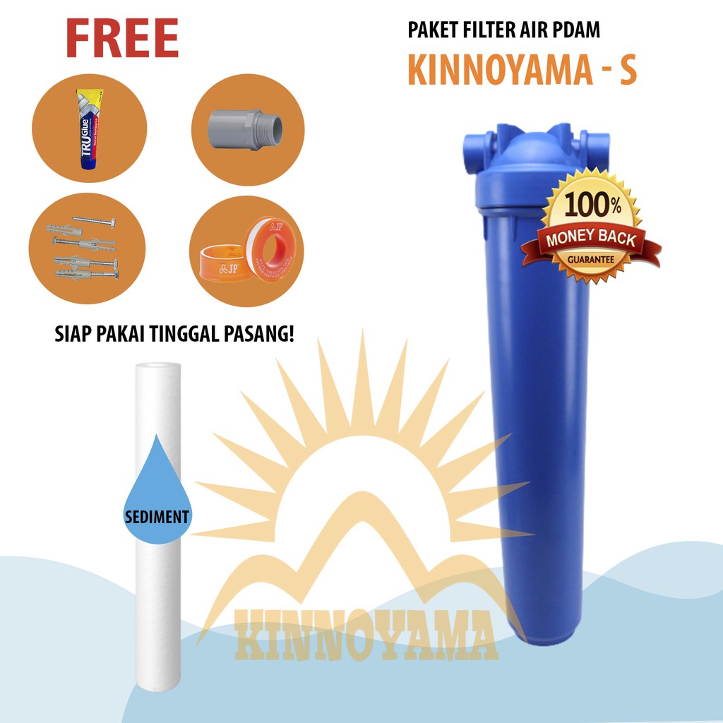 Paket  Housing Filter Air KINNOYAMA 20&quot;/ Saringan Air Pam / Penyaring Air Kotor