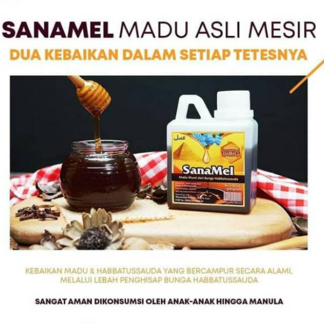 

Madu Habatussauda Madu Mesir Sanamel 500ml