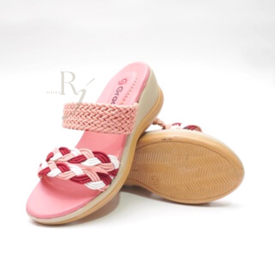 GRACE [WRH 404] Sandal Wedges Ban 3 Anak Perempuan/ Sandal Hak Anak Cewek/ Sandal Wedges Anak Perempuan