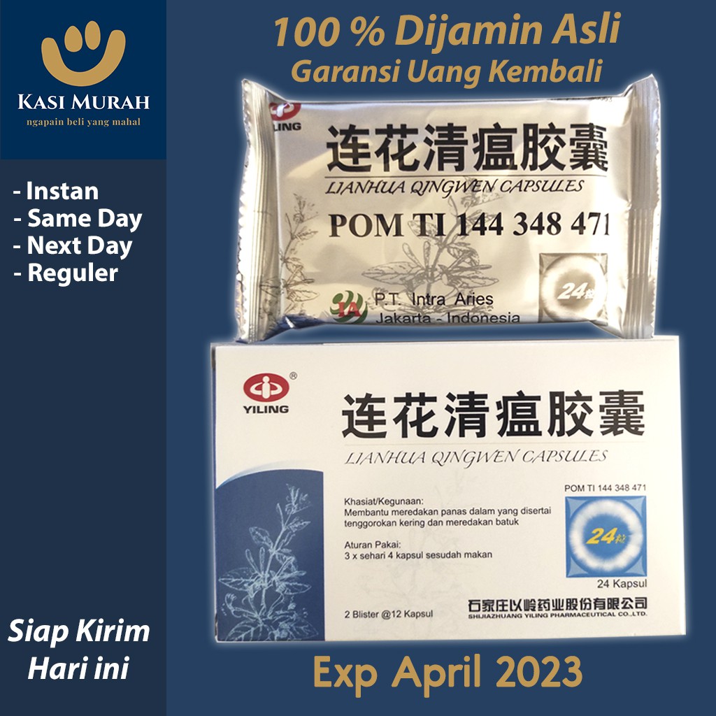 Lianhua Qingwen Jiaonang BPOM RESMI ASLI PT.INTRA ARIES