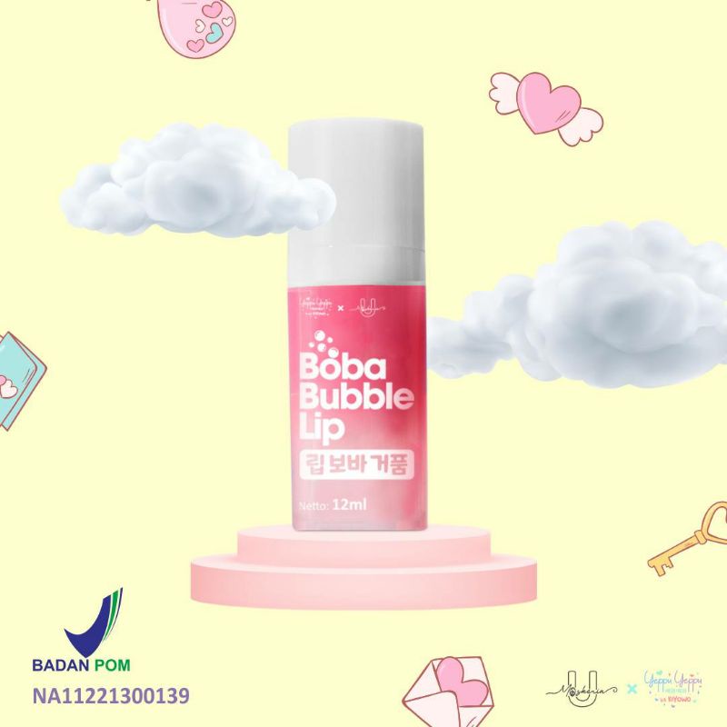 Boba Bubble Lip Scrub by YEPPU YEPPU X UMASKERIN |  BPOM Lip Scrub Bubble