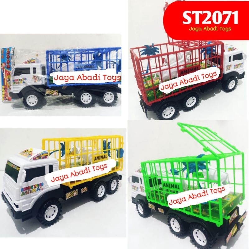 ST 2071 - Mainan Mobil Truk pengangkut Hewan Ukuran Jumbo ST2071 / Truck 2 Animal