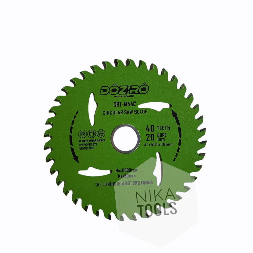 Mata Potong Kayu Circular Saw Blade 4&quot; 40 Teeth Doziro