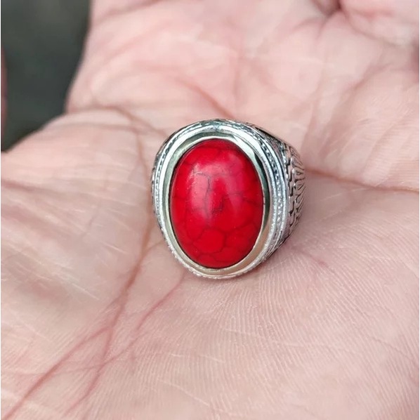 Cincin Pirus Merah Minimalis Termurah