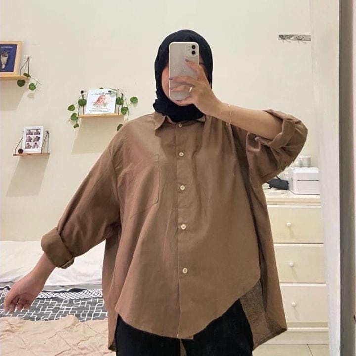 Kemeja Linen oversized-Olivia shirt