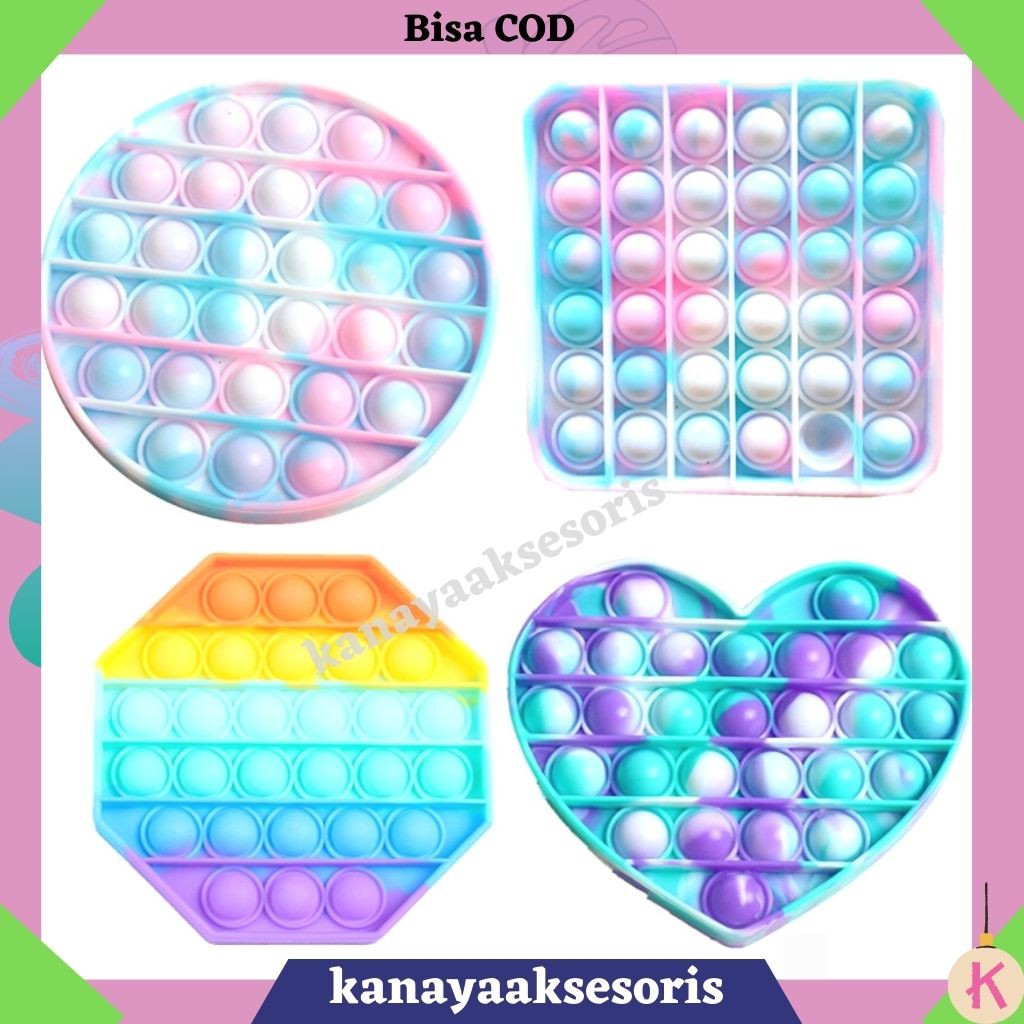 [PER PCS] POP IT / POP IT RAINBOW / MAINAN ANAK POP IT / POP IT UNICORN / POP IT MURAH