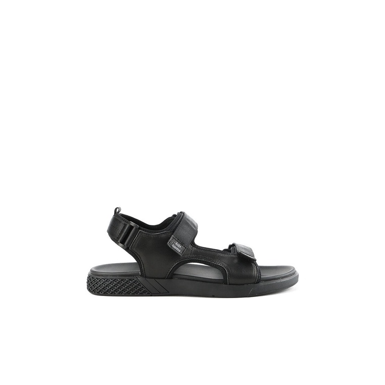 SANDAL SLIDE KULIT ANDRE VALENTINO PRIA ORIGINAL SLINGBACK HITAM AVM26