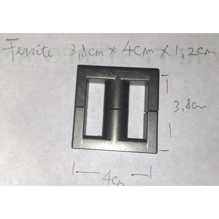 

ferrite E uk 3.8cm x 4cm x 1.2cm Tanpa Koker Er~1220