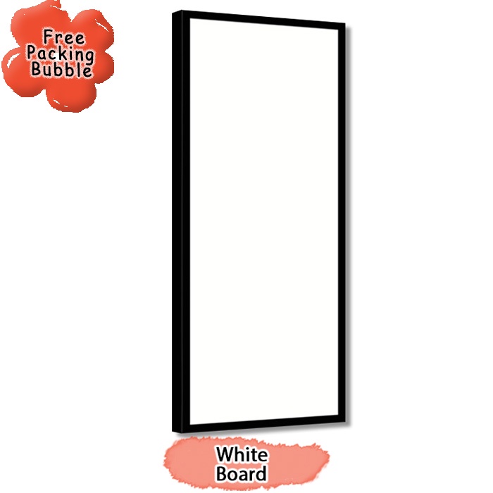 

White Board Melamin / Papan Tulis Putih Ukuran 40x100 cm