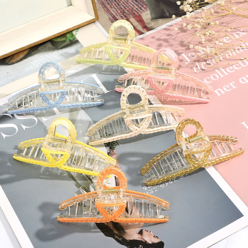 Korean Chain Cross Hair Clips Fashion Simple Claw Clips for Girls Hair Accessories