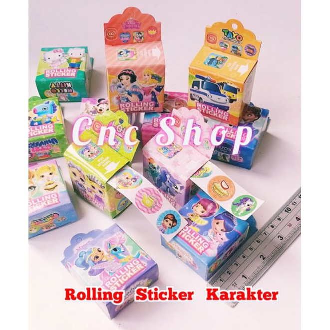 Mainan Stiker Anak Karakter Rolling Sticker Lucu Murah