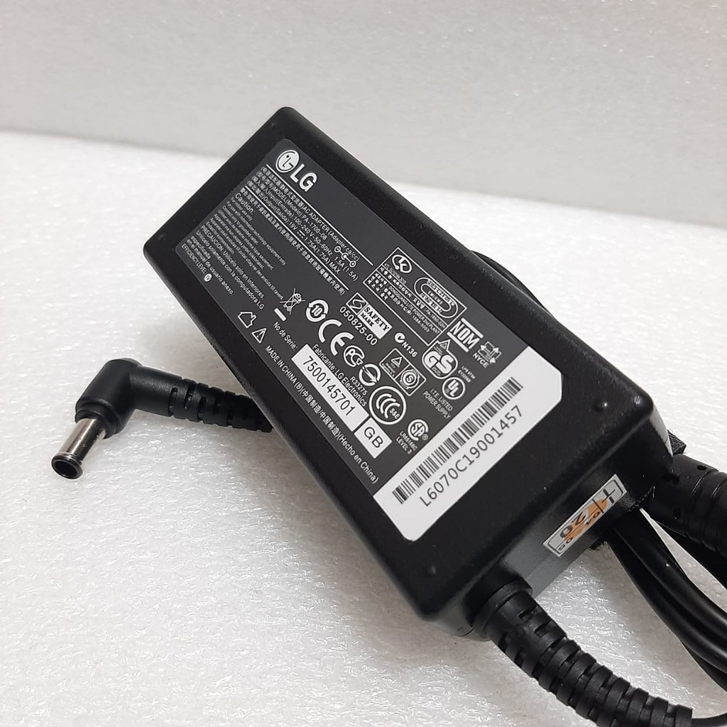 Free Kabel Power Casan Adaptor LED LCD Monitor / TV LG 19V 1.7a / 2.1A - Jarum ORIGINAL