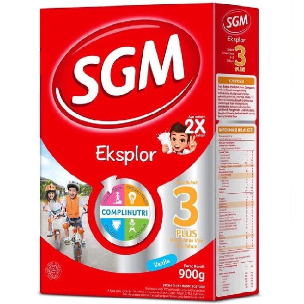 SGM Eksplor Belajar 3+ Pro-GressMaxx Coklat | Vanilla Susu Bubuk 900 gr