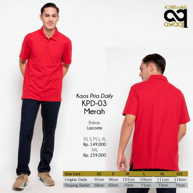 Kaos Polo Pria - Kaos Kerah Pria - Kaos Pria Lacoste premium
