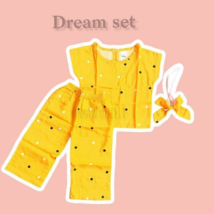 DREAM SET - baju setelan anak adem murah little koda