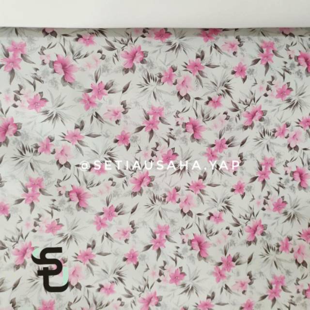 Synthetic leather tebal motif bunga floral - oscar kulit sintetis untuk sofa, kursi makan, alas meja